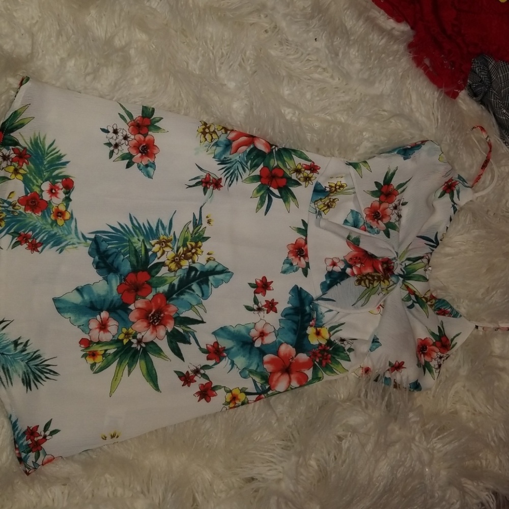 Tropical floral dress